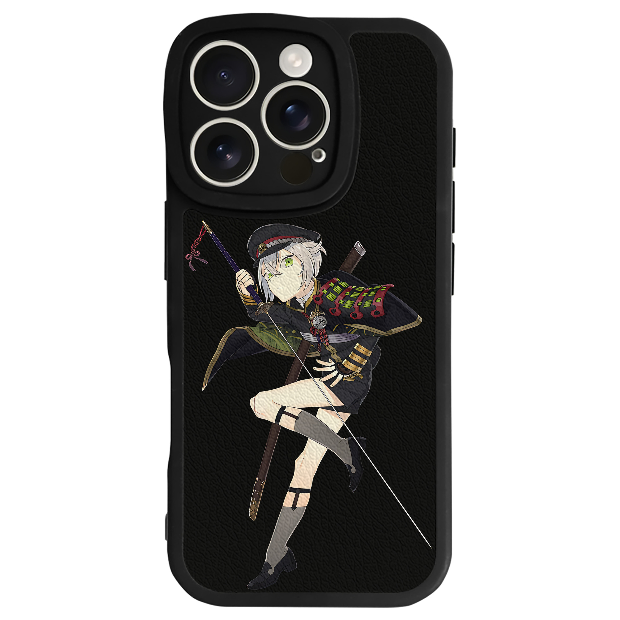 （画像用） 刀剣乱舞 Touken Ranbu 【iPhone 16シリーズ対応】シリコンスマホケース（レザー調） 材質：シリコン